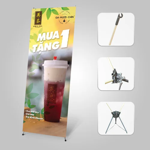 Top 10+ mẫu standee quảng cáo trà sữa ấn tượng, bắt mắt