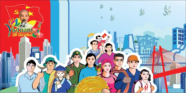 File Vecotr băng rôn khẩu hiệu chào mừng Đại hội đảng toàn quốc