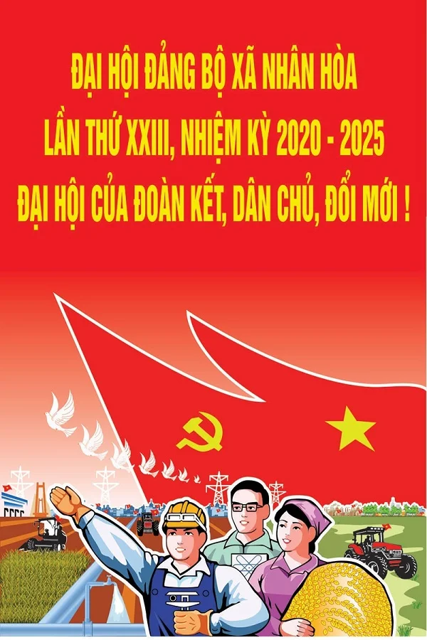 Top mẫu băng rôn khẩu hiệu đẹp nhất sẵn sàng cho Đại hội Đảng lần thứ XIII 