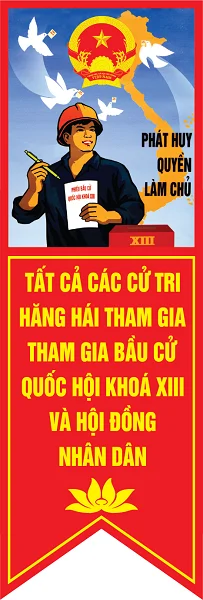 Top 10+ mau bang ron doc chao mung dai hoi dang Cong san Viet Nam nhiem ly XIII5 1595520522