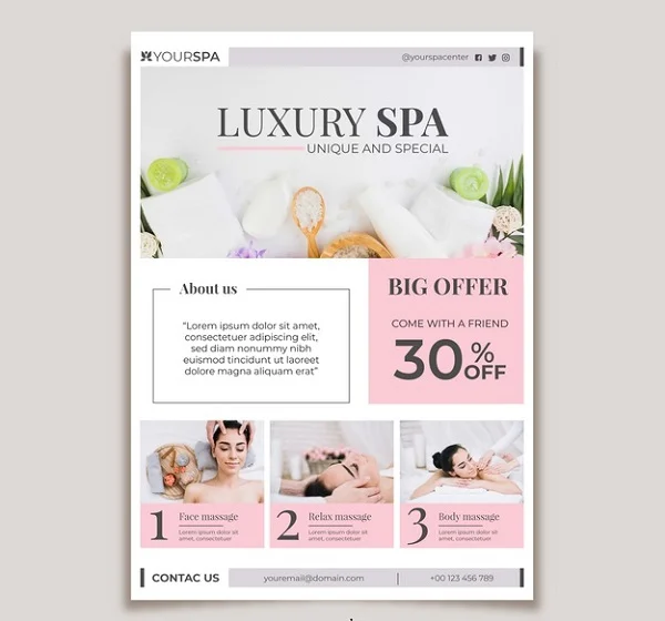 Tổng hợp hơn 50+ mẫu catalogue spa đẹp, đa dạng kiểu dáng