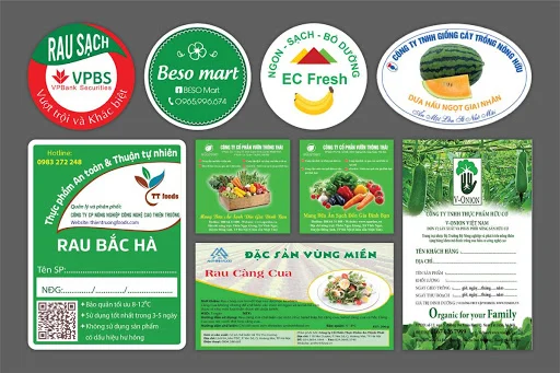Dịch vụ in tem nhãn nông sản sạch đảm bảo uy tín, chất lượng