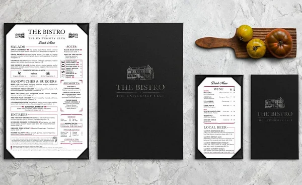 Kích thước menu chuẩn trong thiết kế và in ấn