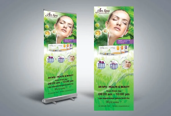 Tham khảo 50+ mẫu standee spa đẹp giúp gây ấn tượng, thu hút khách hàng
