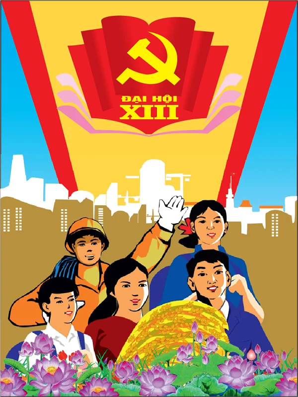 Tải trọn bộ các mẫu băng rôn, khẩu hiệu chào mừng Đại hội Đảng lần thứ XIII