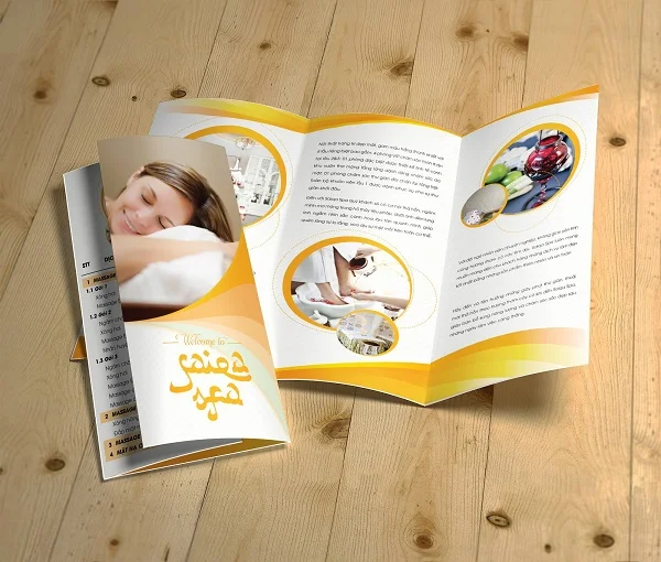 Dịch vụ thiết kế menu Spa chuyên nghiệp, uy tín, chất lượng