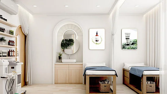 Top 10+ ý tưởng cho mẫu thiết kế spa mini đẹp, hiện đại