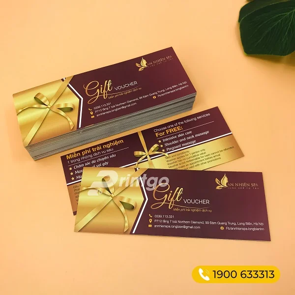 Địa chỉ thiết kế voucher spa chuyên nghiệp, chất lượng