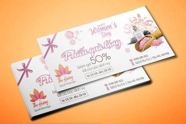 Địa chỉ thiết kế voucher spa chuyên nghiệp, chất lượng