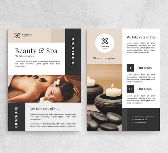 TOP 20+ mẫu tờ rơi quảng cáo Spa ấn tượng, thu hút khách hàng hiệu quả