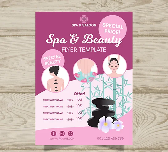 TOP 20+ mẫu tờ rơi quảng cáo Spa ấn tượng, thu hút khách hàng hiệu quả
