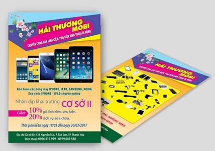 Tổng hợp những mẫu tờ rơi điện thoại đẹp, thu hút khách hàng