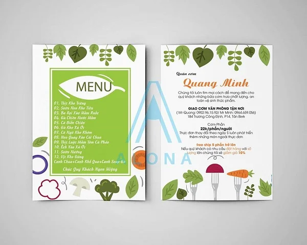 Làm thế nào để sở hữu một mẫu tờ rơi quán ăn ấn tượng?