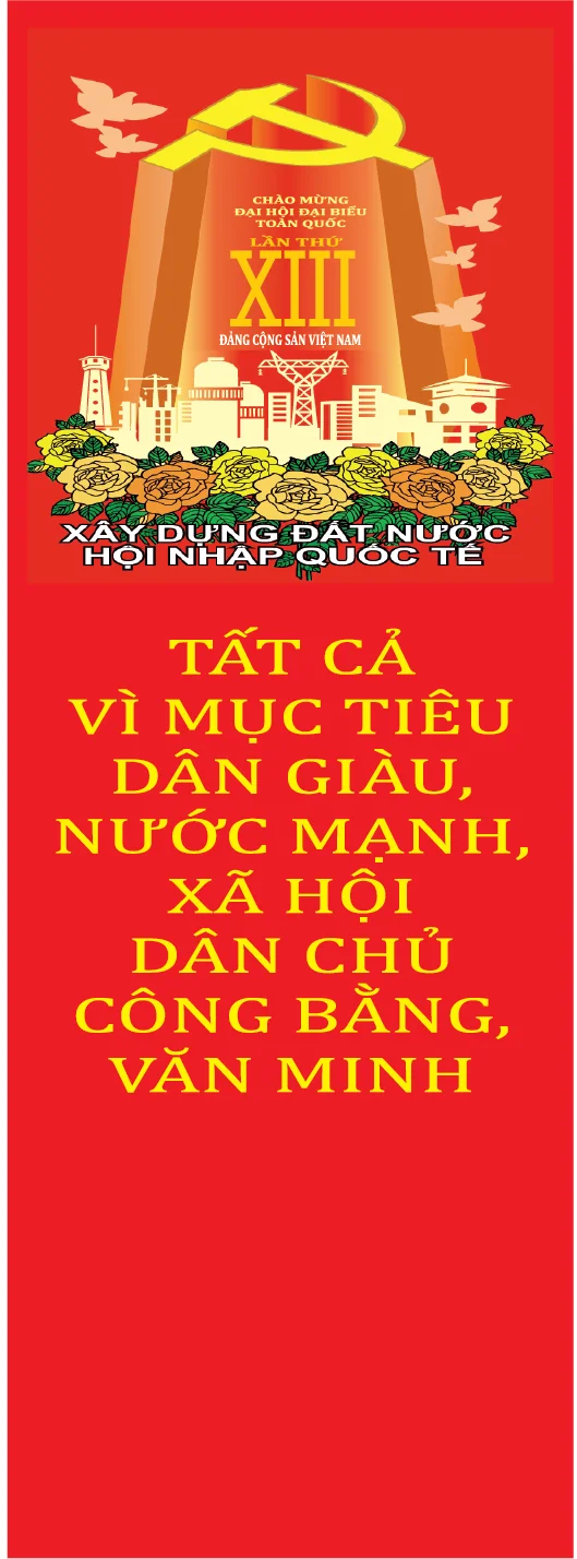 Top 7+ mẫu độc đáo băng rôn khẩu hiệu tuyên truyền Đại hội Đảng toàn quốc lần thứ XIII Top 7+ mẫu độc đáo băng rôn khẩu hiệu tuyên truyền Đại hội Đảng toàn quốc lần thứ XIII