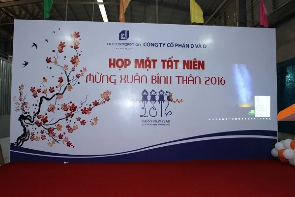 Điểm danh top 20+ mẫu backdrop tất niên cực thu hút