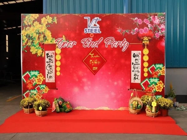 Điểm danh top 20+ mẫu backdrop tất niên cực thu hút