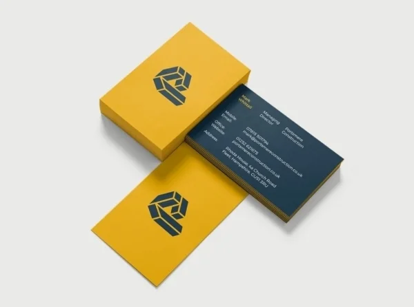 Collection Of Modern Business Card Designs For Construction Industry