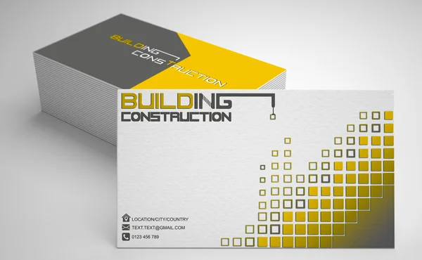 Collection Of Modern Business Card Designs For Construction Industry