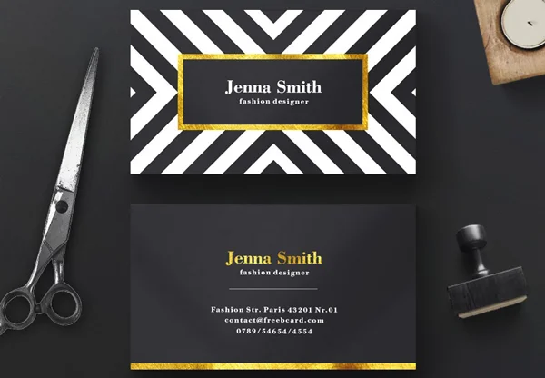 Professional And High-Class Business Cards For Fashion Enterprises 