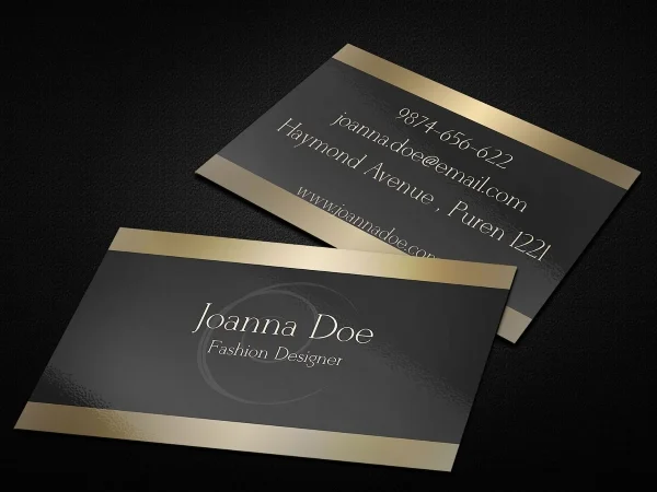 Professional And High-Class Business Cards For Fashion Enterprises 
