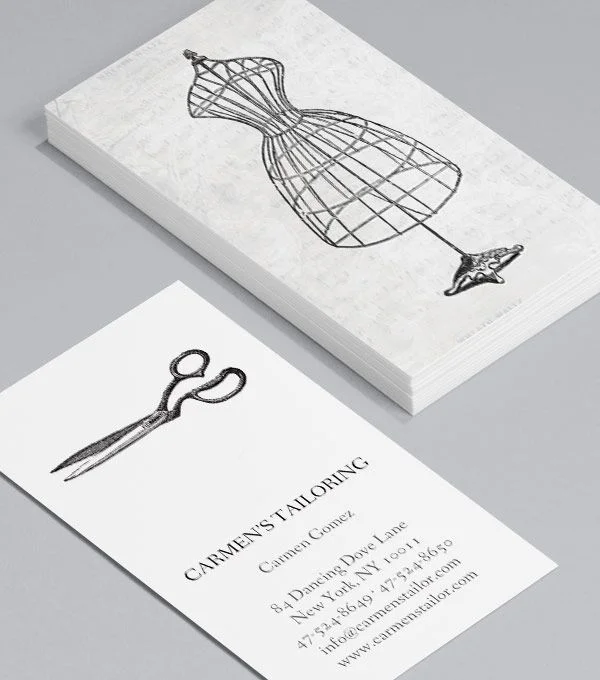 Professional And High-Class Business Cards For Fashion Enterprises 