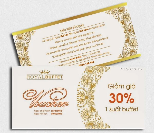 Các kỹ thuật và gia công thiết kế, in ấn Voucher phổ biến hiện nay