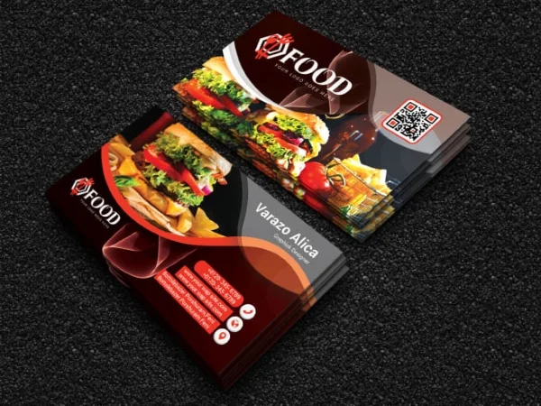 Eye-Catching And Appealing Business Card For Restaurants With Affordable Price