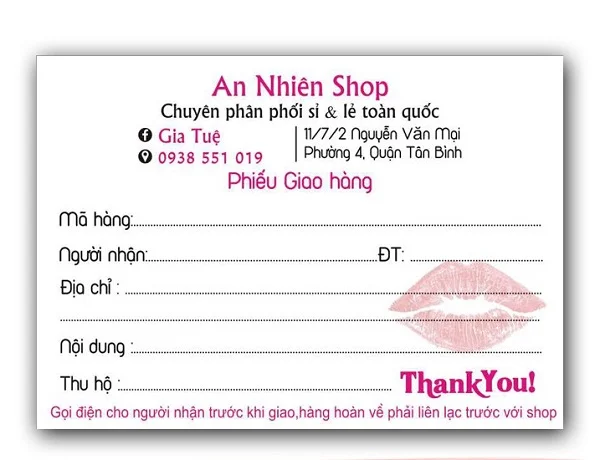 Địa chỉ in phiếu xuất kho, phiếu giao hàng nhanh chóng, thuận tiện trên toàn quốc