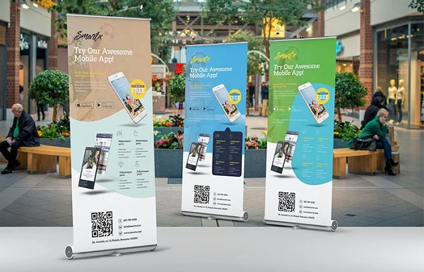 Tìm hiểu kích thước standee đứng theo tiêu chuẩn hiện nay