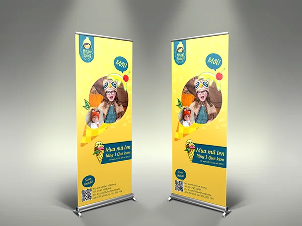 Tìm hiểu kích thước standee đứng theo tiêu chuẩn hiện nay