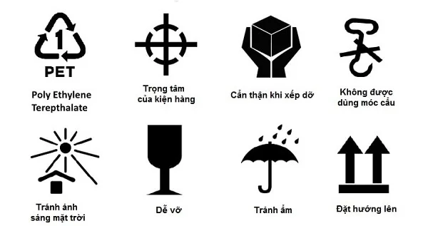 Giải thích ý nghĩa của các ký hiệu trên thùng carton