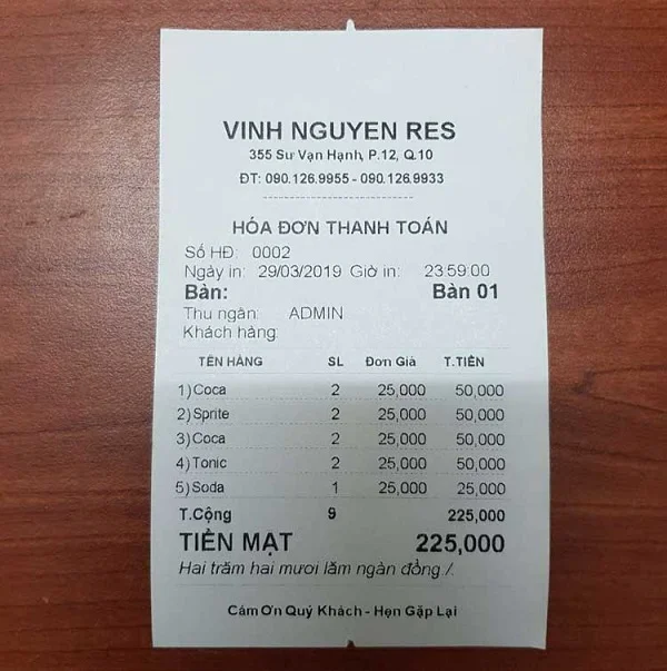 Tổng hợp các mẫu order, bill nhà hàng sử dụng nhiều nhất hiện nay