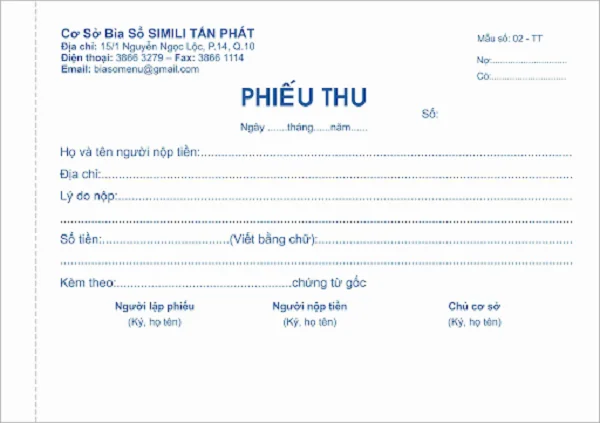 Top 10+ mẫu phiếu thu chi được doanh nghiệp tìm kiếm nhiều nhất hiện nay