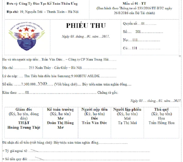 Top 10+ mẫu phiếu thu chi được doanh nghiệp tìm kiếm nhiều nhất hiện nay