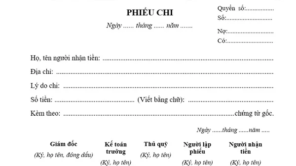 Top 10+ mẫu phiếu thu chi được doanh nghiệp tìm kiếm nhiều nhất hiện nay