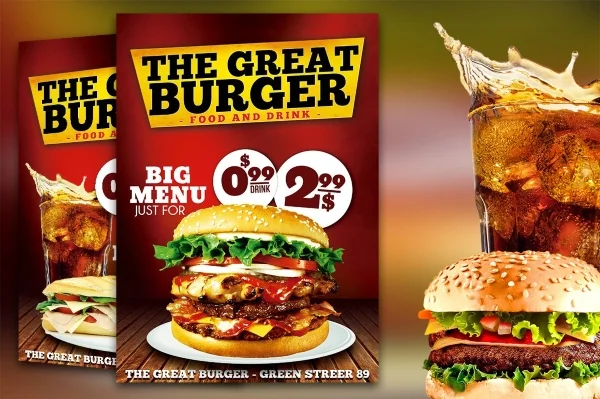 Collection Of Attractive And Eye-Catching Restaurant Flyers 