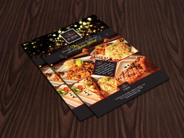 Collection Of Attractive And Eye-Catching Restaurant Flyers 