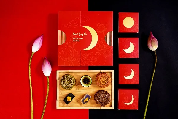 Khám phá bộ hộp bánh trung thu TRĂNG VÀNG ép nhũ độc đáo, nổi bật