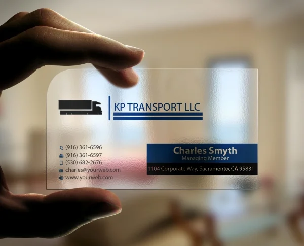 Business Card Printing And Design Service For Transport Industry In Vietnam