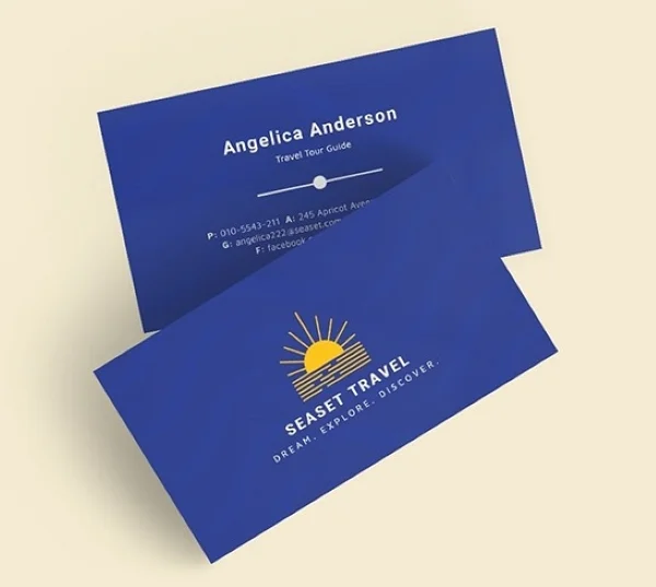 Top 10+ Unique And Modern Business Cards For Tourism Industry