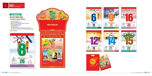 Bảng báo giá in lịch Tết uy tín, dễ dàng tham khảo