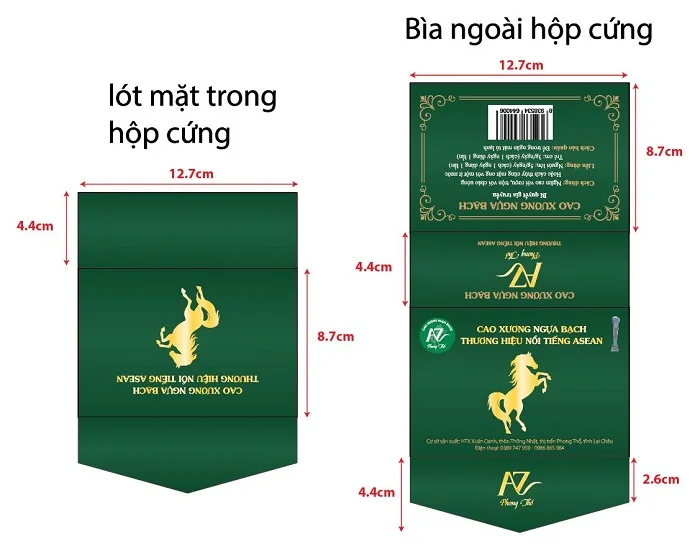 In hộp cứng Cao xương ngựa bạch - Nâng tầm giá trị sản phẩm
