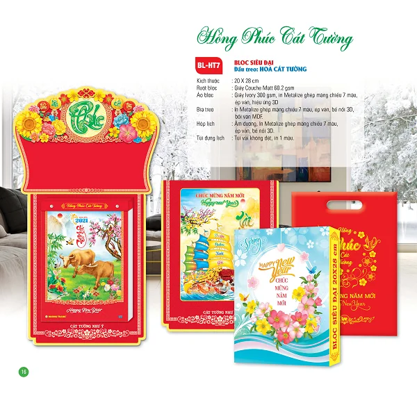 Mẫu lịch bloc siêu đại