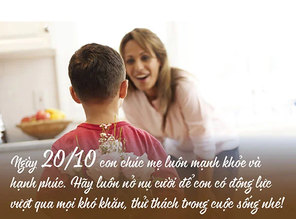 Nhắn nhủ lời chúc 20/10 yêu thương dành tặng cho mẹ