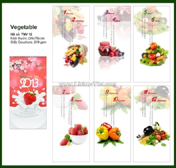 Những mẫu lịch treo tường đẹp được sử dụng rộng rãi nhất hiện nay