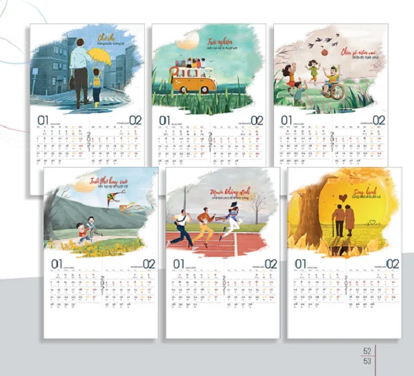 In lịch độc quyền siêu tiết kiệm