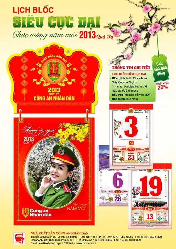Lịch tết ngành công an nhân dân chất lượng