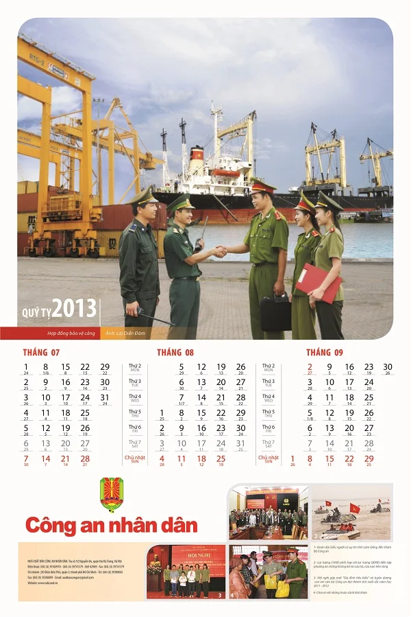 Lịch tết ngành công an nhân dân chất lượng