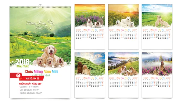 Cơ sở in ấn lịch treo tường uy tín, giá rẻ tại thành phố Hồ Chí Minh