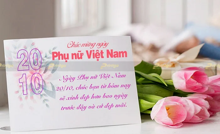 Địa chỉ in thiệp 20/10 uy tín chất lượng với mức giá hấp dẫn